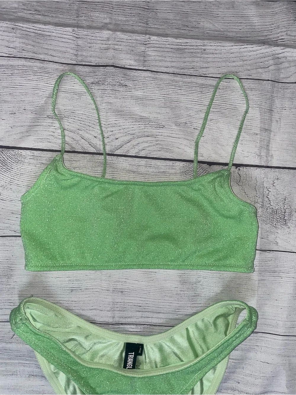 triangl swimwear Sparkling Mint Green Bikini Set